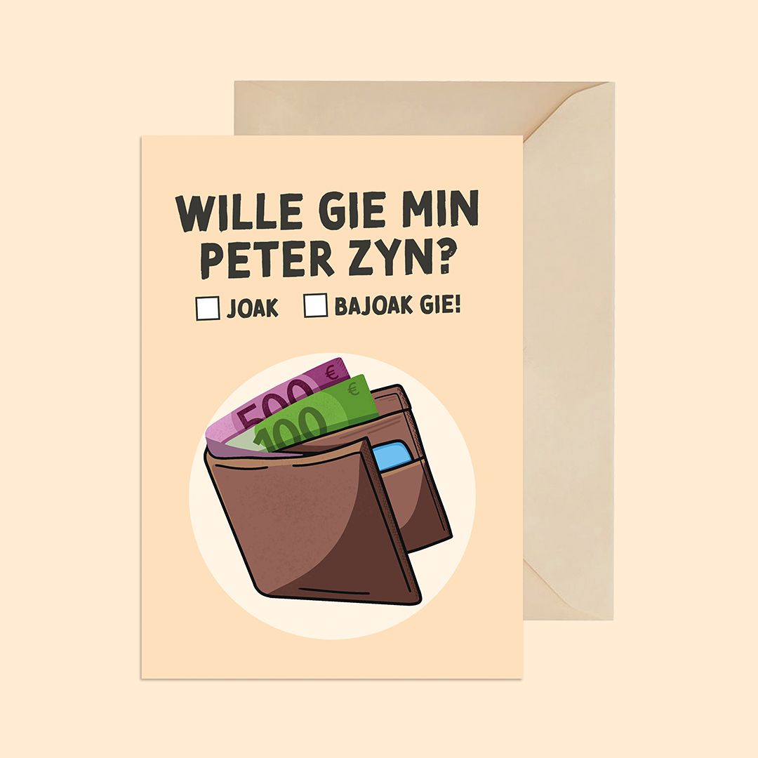 Wille gie min peter zyn?
